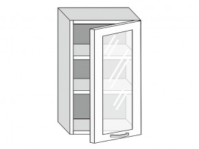 19.50.3 Шкаф настенный (h=913) на 500мм с 1-ой стекл. дверцей в Каслях - kasli.mebel74.com | фото
