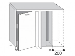 2.10.1у Шкаф-стол, УНИ в Каслях - kasli.mebel74.com | фото