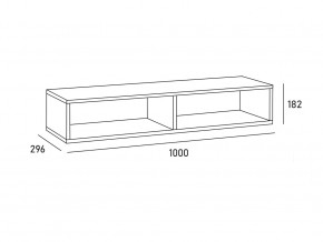 Антресоль MODUL 1000 в Каслях - kasli.mebel74.com | фото 2