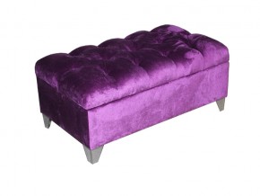 Банкетка с каретной стяжкой Ингола 18 фиолетовый в Каслях - kasli.mebel74.com | фото 1