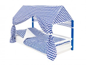 Детская кровать-домик Монтессори Svogen сине-белый в Каслях - kasli.mebel74.com | фото 4