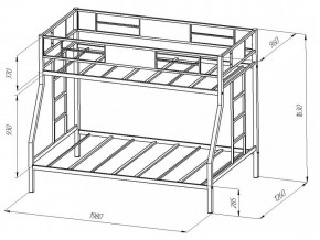 Двухъярусная кровать Гранада Коричневая в Каслях - kasli.mebel74.com | фото 2