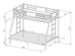 Двухъярусная кровать Гранада ЯЯ 140 в Каслях - kasli.mebel74.com | фото 2