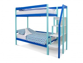 Двухъярусная кровать Svogen мятно-синий в Каслях - kasli.mebel74.com | фото 1