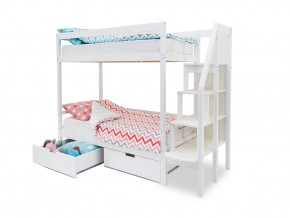 Двухъярусная кровать Svogen с ящиками белый в Каслях - kasli.mebel74.com | фото 2