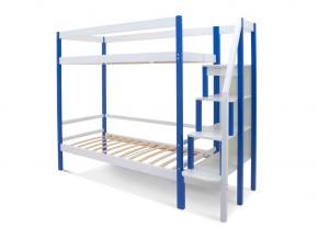 Двухъярусная кровать Svogen с ящиками сине-белый в Каслях - kasli.mebel74.com | фото 2