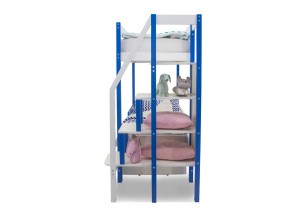 Двухъярусная кровать Svogen с ящиками сине-белый в Каслях - kasli.mebel74.com | фото 4