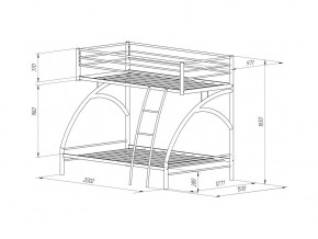 Двухъярусная кровать Виньола-2 Я белый в Каслях - kasli.mebel74.com | фото 2