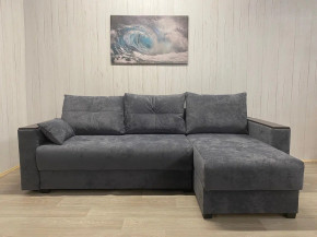 Диван Комфорт-3 ПБ+МДФ Тик-Так велюр Sensey steel grey в Каслях - kasli.mebel74.com | фото 1