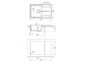 Каменная мойка Dr. Gans Smart Оливия 740 в Каслях - kasli.mebel74.com | фото 2