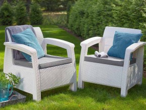 Комплект кресел Yalta Double Seat белый в Каслях - kasli.mebel74.com | фото 1