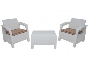 Комплект на балкон Yalta Balcony Set белый в Каслях - kasli.mebel74.com | фото 1