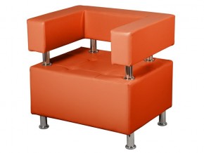 Кресло Борк Кожзам Оранжевый в Каслях - kasli.mebel74.com | фото