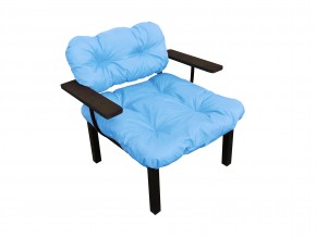 Кресло Дачное голубая подушка в Каслях - kasli.mebel74.com | фото