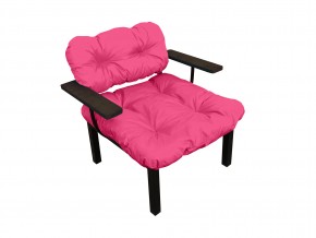 Кресло Дачное розовая подушка в Каслях - kasli.mebel74.com | фото 1