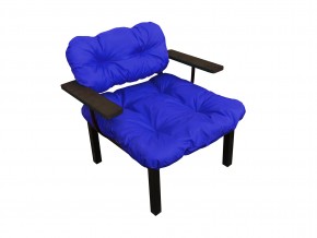 Кресло Дачное синяя подушка в Каслях - kasli.mebel74.com | фото