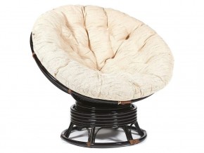 Кресло-качалка Papasan w 23/01 B с подушкой Antique brown, ткань Старт в Каслях - kasli.mebel74.com | фото 1