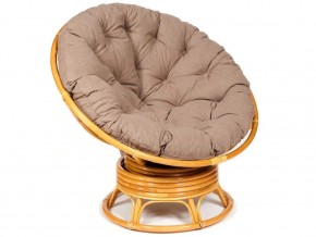 Кресло-качалка Papasan w 23/01 B с подушкой Honey, экошерсть Коричневый в Каслях - kasli.mebel74.com | фото 1