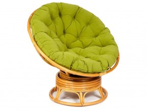 Кресло-качалка Papasan w 23/01 B с подушкой Honey, флок Олива в Каслях - kasli.mebel74.com | фото