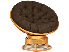 Кресло-качалка Papasan w 23/01 B с подушкой Honey, ткань Коричневый в Каслях - kasli.mebel74.com | фото