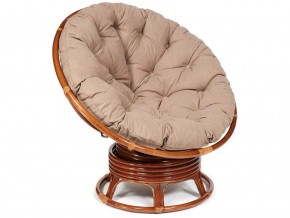 Кресло-качалка Papasan w 23/01 B с подушкой Pecan, экошерсть Коричневый в Каслях - kasli.mebel74.com | фото