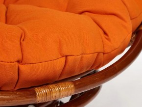 Кресло-качалка Papasan w 23/01 B с подушкой Pecan, ткань Оранжевый в Каслях - kasli.mebel74.com | фото 3