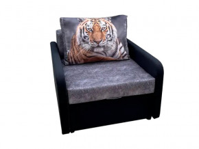 Кресло кровать Канзасик с подлокотниками тигр серый в Каслях - kasli.mebel74.com | фото