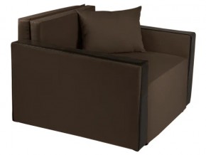 Кресло-кровать Милена с подлокотниками рогожка chocolate в Каслях - kasli.mebel74.com | фото