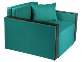 Кресло-кровать Милена с подлокотниками рогожка emerald в Каслях - kasli.mebel74.com | фото