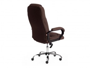 Кресло офисное Bergamo хром ткань коричневый в Каслях - kasli.mebel74.com | фото 3
