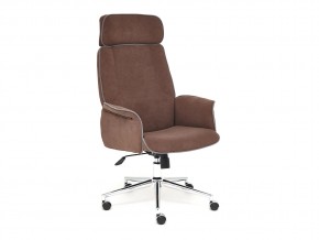Кресло офисное Charm флок коричневый в Каслях - kasli.mebel74.com | фото 1