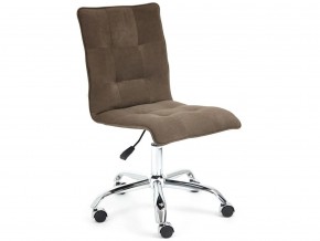 Кресло офисное Zero флок коричневый в Каслях - kasli.mebel74.com | фото 1