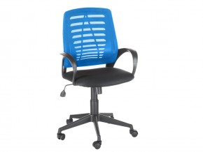Кресло оператора Ирис стандарт черный/синий в Каслях - kasli.mebel74.com | фото