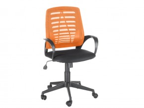 Кресло оператора Ирис стандарт оранжевый/черный в Каслях - kasli.mebel74.com | фото 1