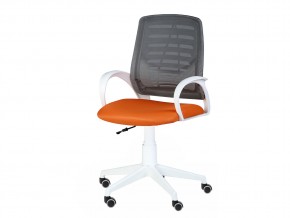 Кресло оператора Ирис white стандарт черный/оранжевый в Каслях - kasli.mebel74.com | фото 3
