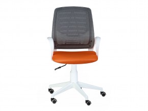 Кресло оператора Ирис white стандарт черный/оранжевый в Каслях - kasli.mebel74.com | фото 4
