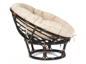 Кресло Papasan 23/01 W с подушкой Antique brown, ткань Старт в Каслях - kasli.mebel74.com | фото 3