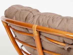 Кресло Papasan 23/01 W с подушкой Cognac, экошерсть Коричневый в Каслях - kasli.mebel74.com | фото 3