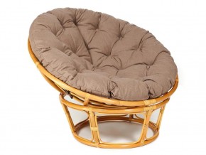 Кресло Papasan 23/01 W с подушкой Honey, экошерсть Коричневый в Каслях - kasli.mebel74.com | фото 1