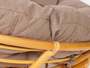 Кресло Papasan 23/01 W с подушкой Honey, экошерсть Коричневый в Каслях - kasli.mebel74.com | фото 3