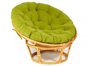 Кресло Papasan 23/01 W с подушкой Honey, флок Олива в Каслях - kasli.mebel74.com | фото