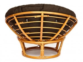 Кресло Papasan 23/01 W с подушкой Honey, ткань Коричневый в Каслях - kasli.mebel74.com | фото 3