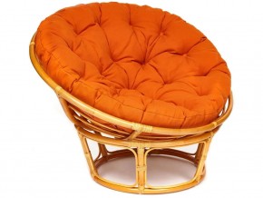 Кресло Papasan 23/01 W с подушкой Honey, ткань Оранжевый в Каслях - kasli.mebel74.com | фото 1