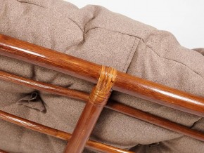 Кресло Papasan 23/01 W с подушкой Pecan, экошерсть Коричневый в Каслях - kasli.mebel74.com | фото 3