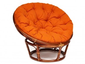 Кресло Papasan 23/01 W с подушкой Pecan, ткань Оранжевый в Каслях - kasli.mebel74.com | фото 1