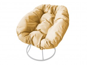 Кресло Пончик без ротанга бежевая подушка в Каслях - kasli.mebel74.com | фото