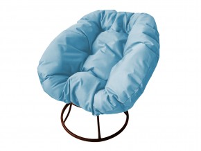 Кресло Пончик без ротанга голубая подушка в Каслях - kasli.mebel74.com | фото