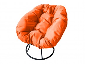 Кресло Пончик без ротанга оранжевая подушка в Каслях - kasli.mebel74.com | фото
