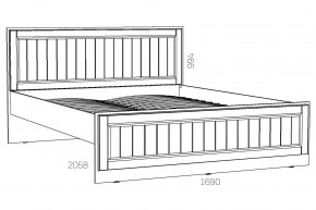 Кровать 1600 Оливия НМ 040.34 Х в Каслях - kasli.mebel74.com | фото 2