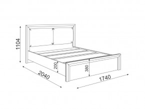 Кровать 1600 с мягкой частью Глэдис М31 в Каслях - kasli.mebel74.com | фото 2